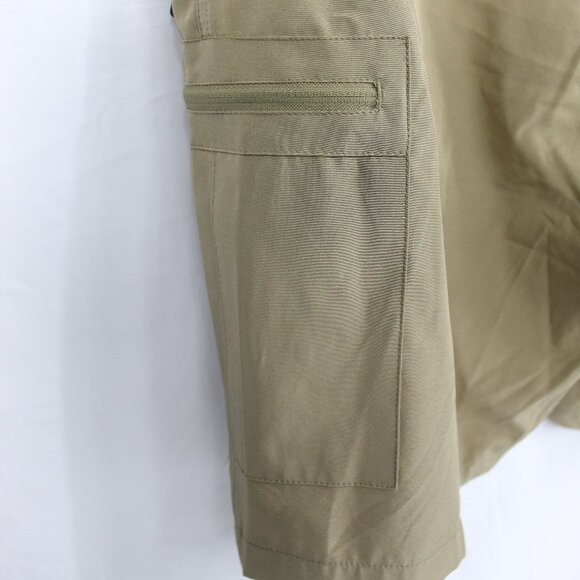 Pudolla Men's Hiking Cargo Shorts Quick Dry Outdoor Travel Leisure Khaki Size XL - Picture 5 of 6